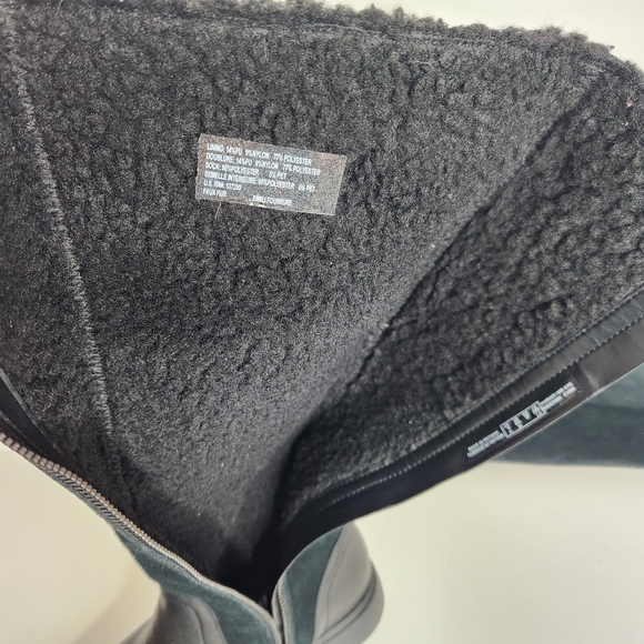 Clarks Unstructured Womens UN ELDA HI Black Suede Waterproof Long Boots Size 6.5 - Picture 9 of 10